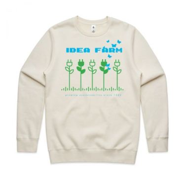 Idea Farm Crew Sweatshirt Ecru (Unisex) 