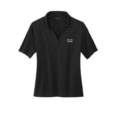  Core Stretch Jersey Polo - Black (Women's)